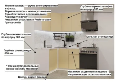 Кухня угловая Фиона Т03 фото 2